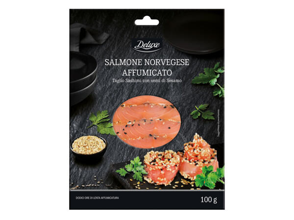 Smoked Norwegian Salmon with Sesame Seeds