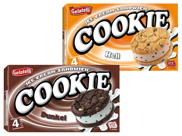 GELATELLI Eiscreme-Sandwich Cookie