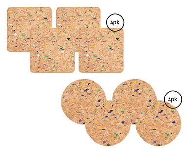 Cork Placemat 2pk or Cork Coaster 4pk