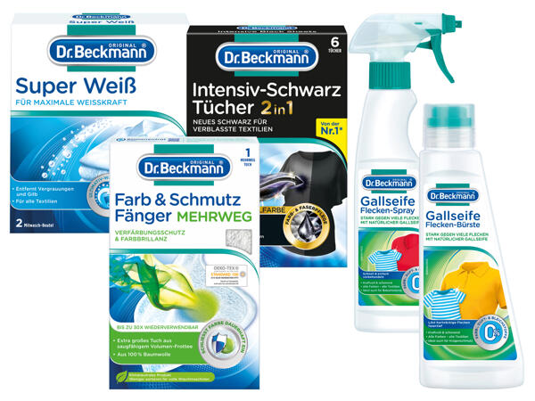 Dr. Beckmann Gallseife/Super Weiß/Tücher