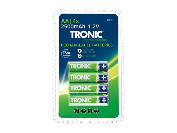 Tronic Rechargeable Batteries- 4 Pack