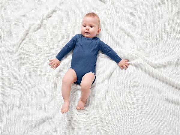 Baby long-sleeve bodysuits, 5 pieces