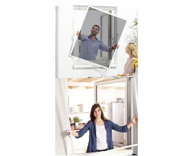 EASY HOME(R) Insekten-/Pollenschutz-Fenster mit Rahmen