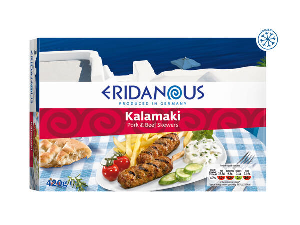 Eridanous Kalamaki Pork & Beef Skewers
