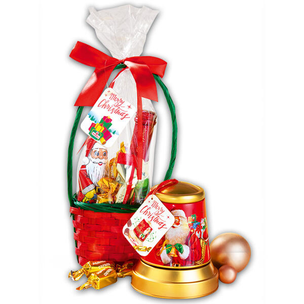 Geschenkkorb / Glocken-Spieluhr
