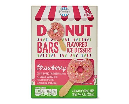 Sundae Shoppe 
 Vanilla or Strawberry Frozen Donut Dessert Bars