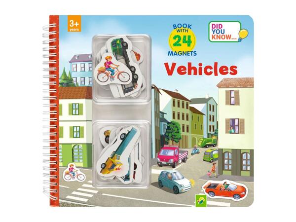 Kids' Magnetic Book - Vehicles