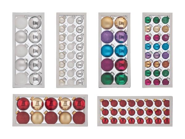 Set de boules de Noël, 10/24 pièces
