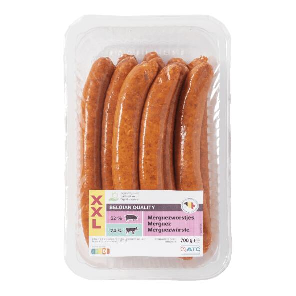 Saucisses merguez XXL, 12 pcs