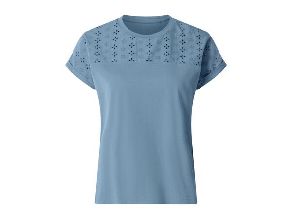 Ladies' Blue Cotton T-Shirt