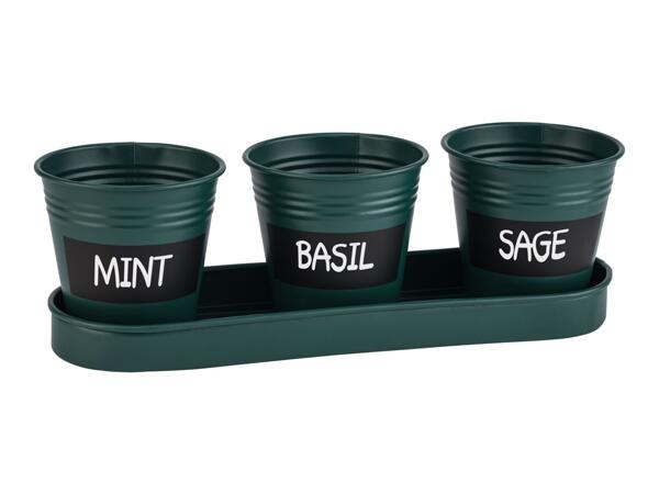 Parkside Herb Pots - Green