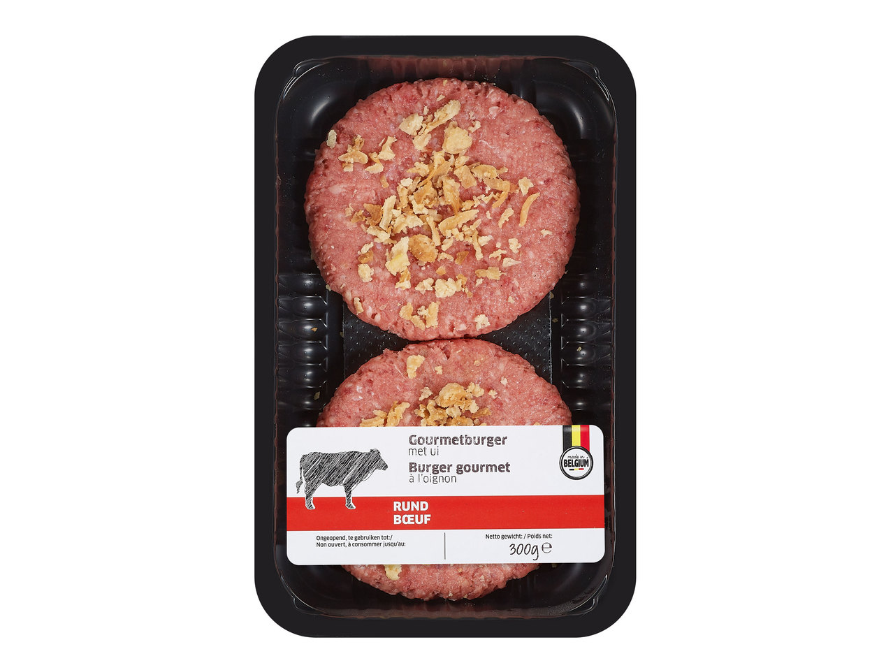Hamburgers de boeuf aux oignons