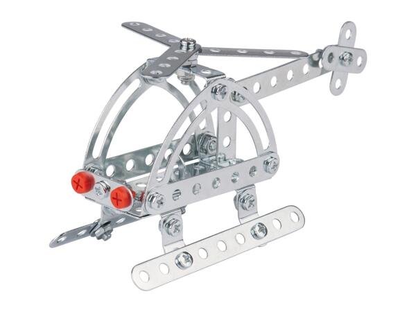 Playtive Build Your Own Metal Helicopter Kit - 87 Piece Set