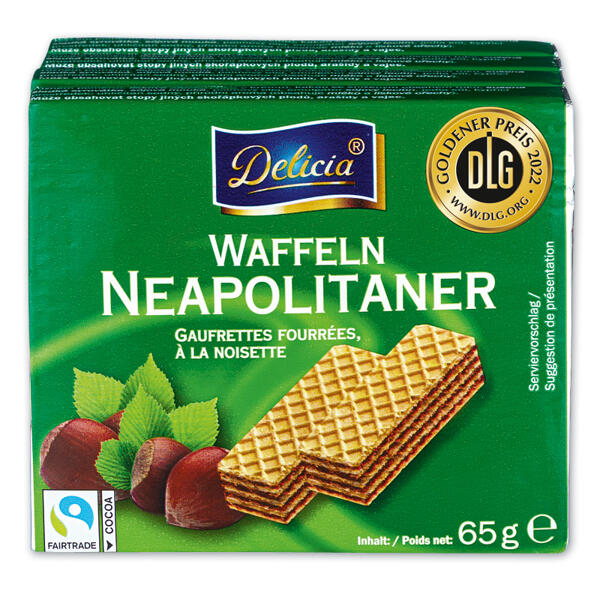 Waffeln gefüllt