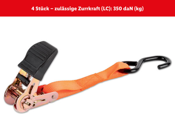 Schwerlast-Ratschenspanngurte-Set