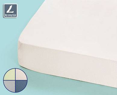 MY LIVING STYLE Interlock-Jersey Spannleintuch