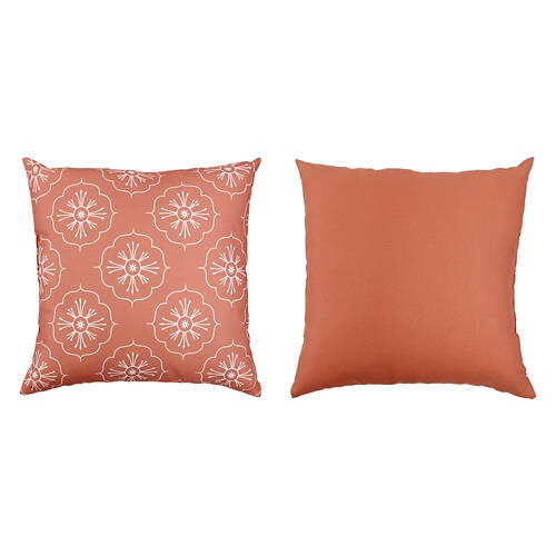 16" X 16" Outdoor Toss Pillows - Terracotta Tile, 2 pack