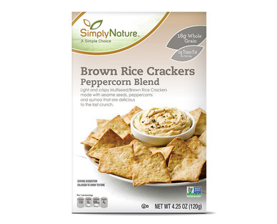 SimplyNature Brown Rice Square Crackers