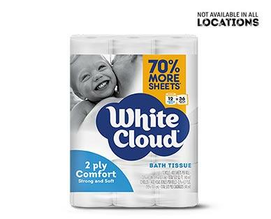 White Cloud 
 12 Roll 2 Ply Bath Tissue