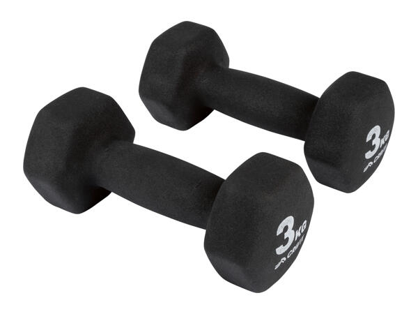 Crivit Dumbbell Set 3 kg/5kg - Set of 2