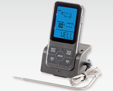 Thermomètre pour barbecue avec transmission sans fil BBQ