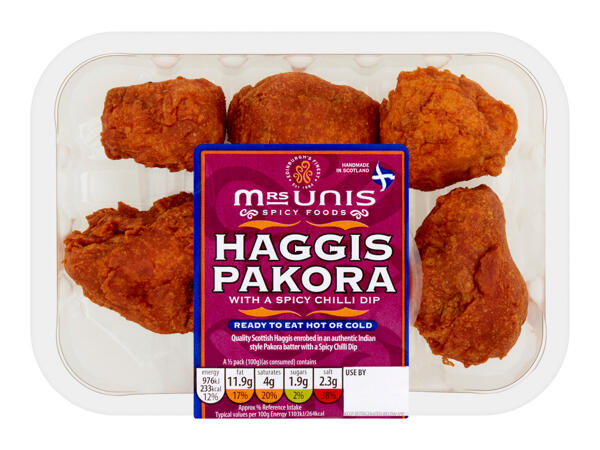 Mrs Unis Haggis Pakora