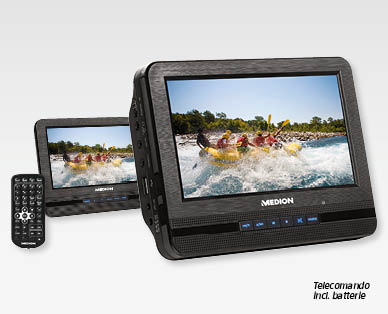 Lettore DVD portatile con 2 display MEDION(R) LIFE(R)