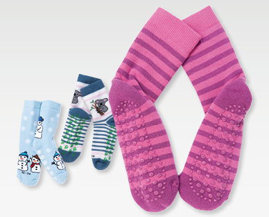 Chaussettes douillettes avec semelle antidérapante pour enfants KIDZ ALIVE