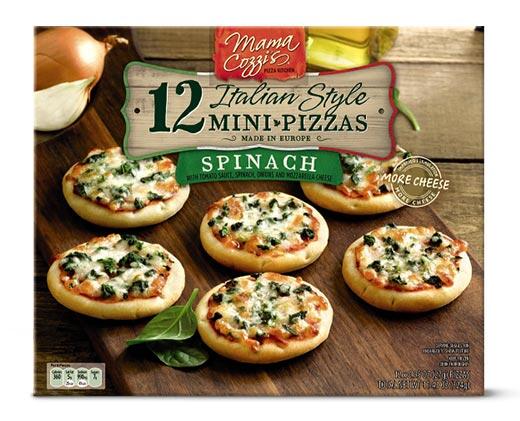 Mama Cozzi's Pizza Kitchen 
 Italian Style Mini Pizzas Margherita or Spinach