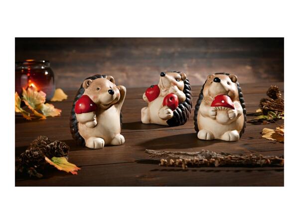Livarno Home Hedgehogs Autumnal Decorations - 3 Pack