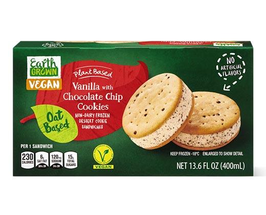 Earth Grown 
 Non-Dairy Chocolate Chip or Chocolate Cookie Sandwiches