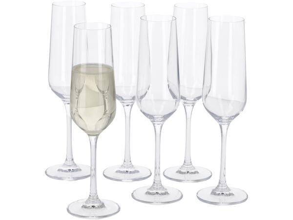Wine or Water Glasses, 6 Pieces