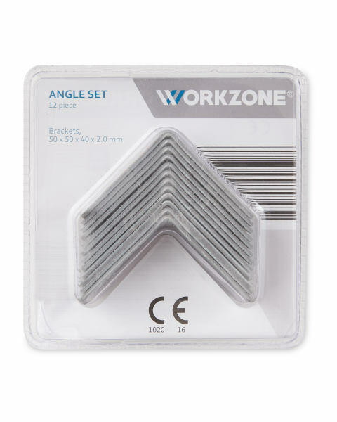 12 Piece 50 x 50 Angle Bracket Set