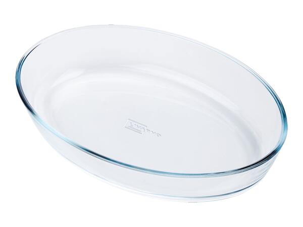Livarno Home Glass Oval Oven Dish