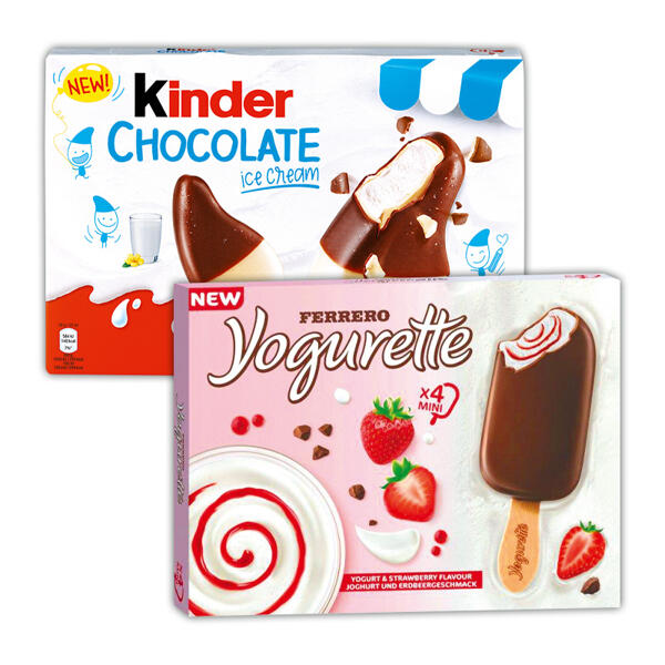 Kinder Schokolade Eis / Yogurette Eis
