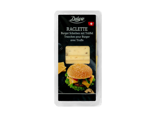 Raclette Burger Scheiben Trüffel