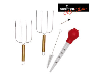 Carving Set or Poultry Lifters and Basting Set