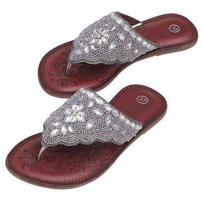Sandales en cuir pour dames