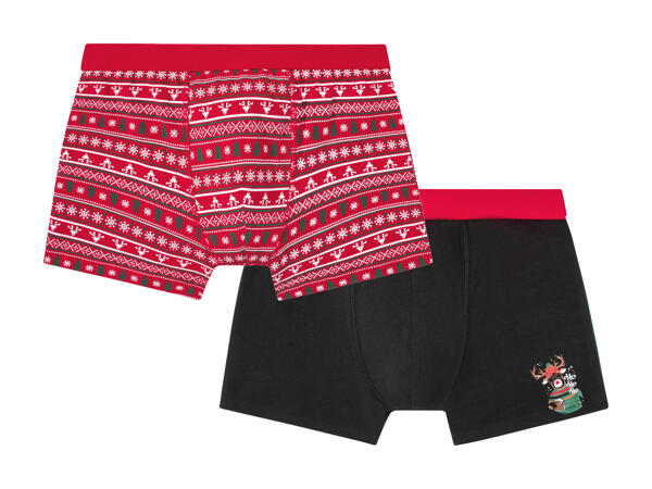 LIVERGY(R) Juleboksershorts 2-pak