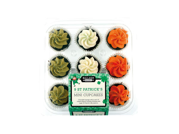 St Patricks Day Mini Cupcakes