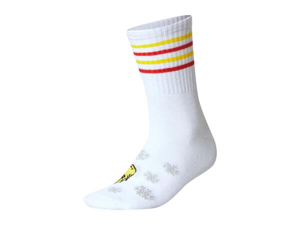 Adults' White/Red/Grey Grinch Socks - 3 Pairs