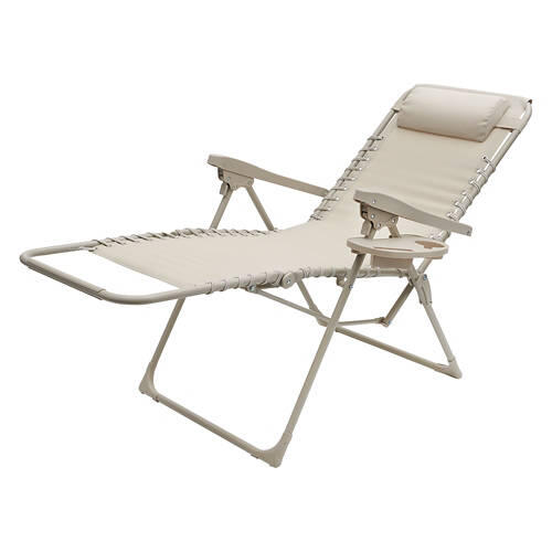 Folding Recliner Chair, Gray