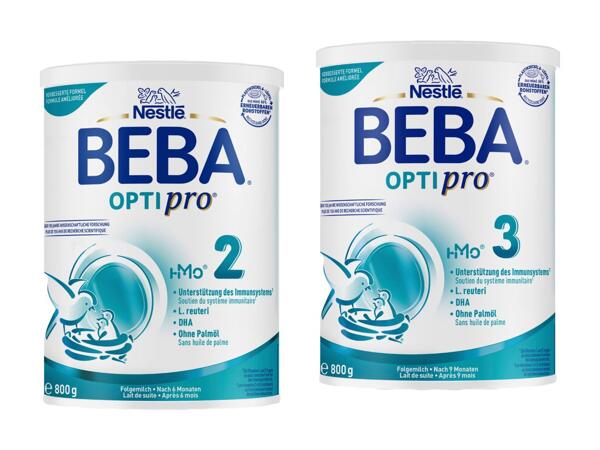 Laits de suite BEBA Optipro 2/​3 Nestlé
