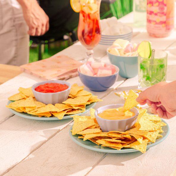 SUNSNACKS(R) 				Chips tortilla avec sauce dip