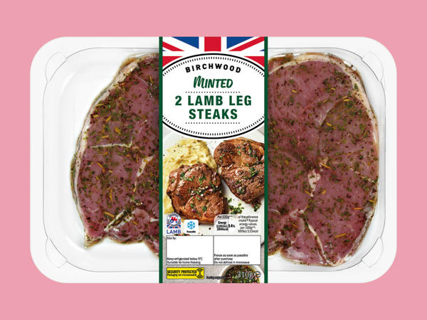 Birchwood 2 Minted British Lamb Leg Steaks