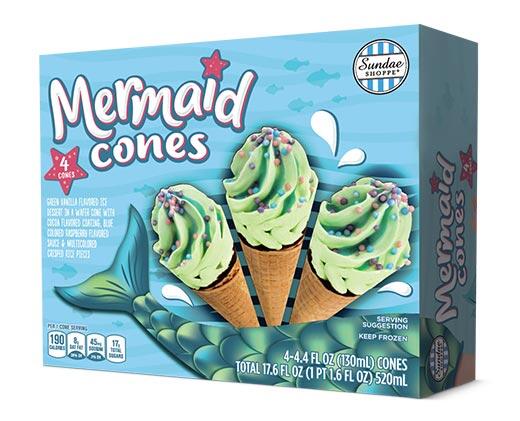 Sundae Shoppe 
 Unicorn, Galactic or Mermaid Cones