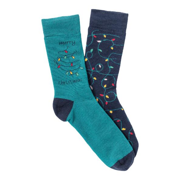 UP2Fashion(R) 				Chaussettes de Noël, 2 paires