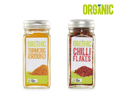 Just Organic Herbs and Spices 15g-55g