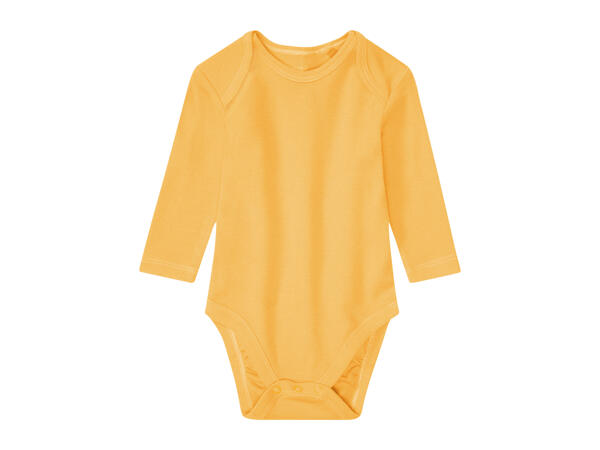 Lupilu Baby Long - Sleeve Bodysuits - 3 pack
