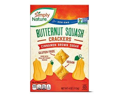 Simply Nature 
 Butternut Squash Sea Salt or Cinnamon Brown Sugar Crackers